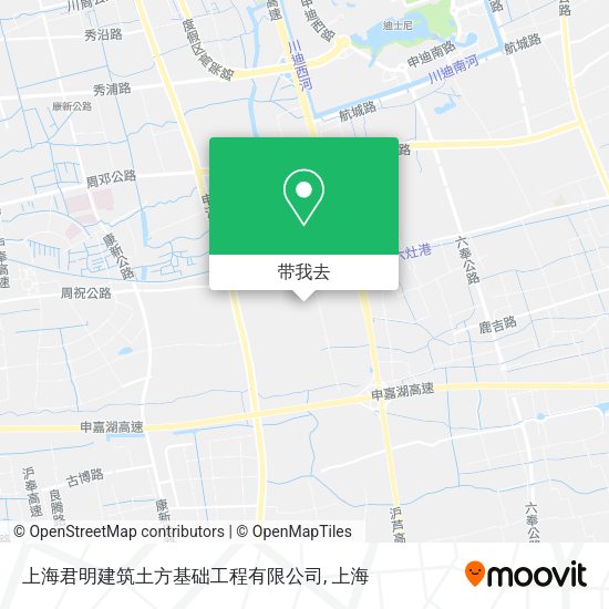 上海君明建筑土方基础工程有限公司地图