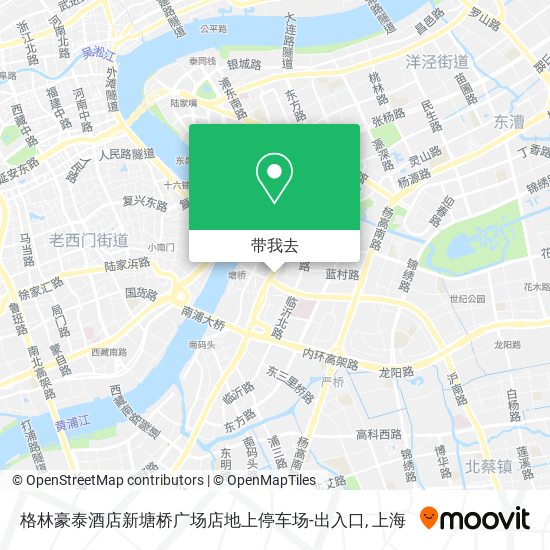 格林豪泰酒店新塘桥广场店地上停车场-出入口地图