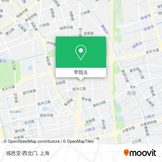感恩堂-西北门地图