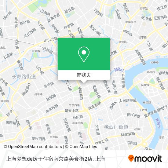 上海梦想de房子住宿南京路美食街2店地图