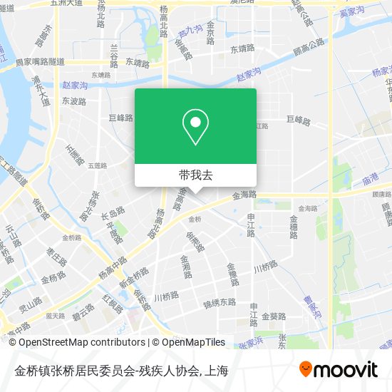 金桥镇张桥居民委员会-残疾人协会地图