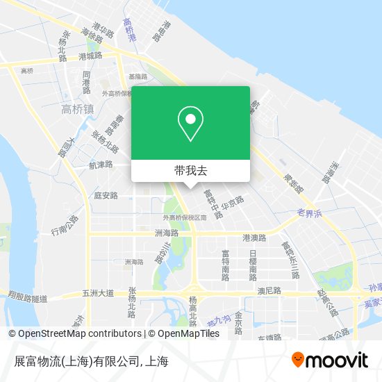 展富物流(上海)有限公司地图