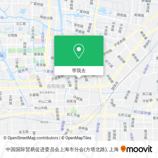 中国国际贸易促进委员会上海市分会(方塔北路)地图