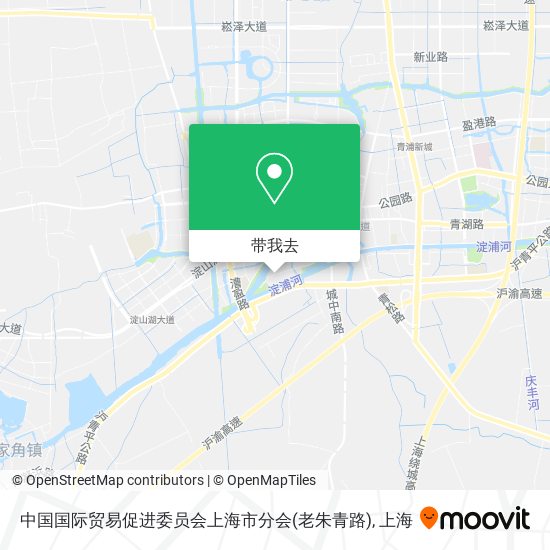 中国国际贸易促进委员会上海市分会(老朱青路)地图