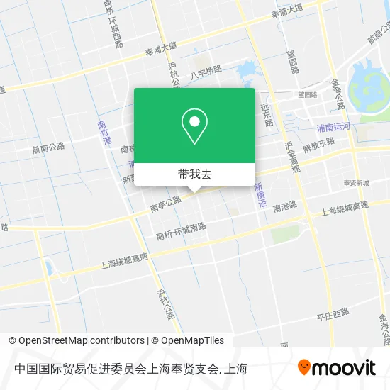 中国国际贸易促进委员会上海奉贤支会地图