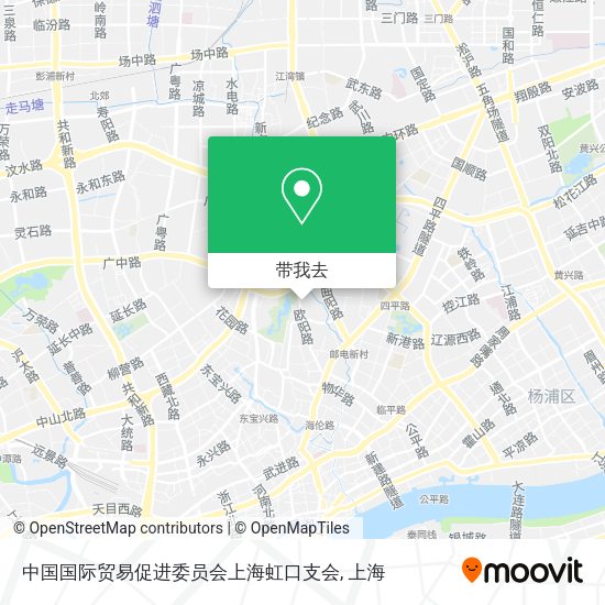 中国国际贸易促进委员会上海虹口支会地图
