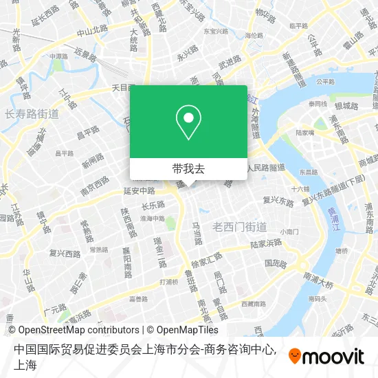 中国国际贸易促进委员会上海市分会-商务咨询中心地图