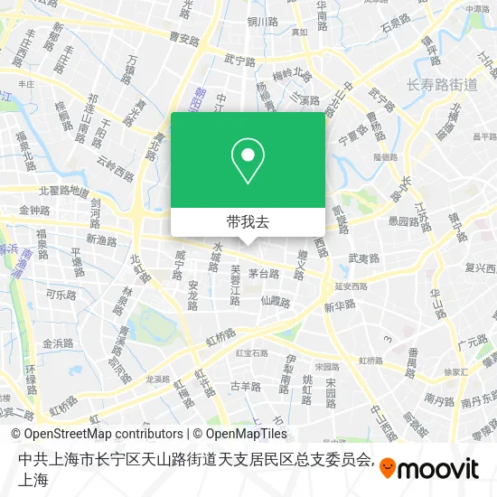 中共上海市长宁区天山路街道天支居民区总支委员会地图