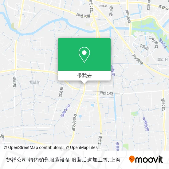 鹤祥公司 特约销售服装设备  服装后道加工等地图