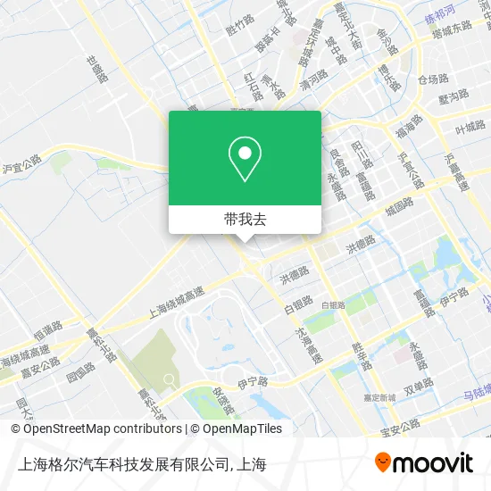 上海格尔汽车科技发展有限公司地图