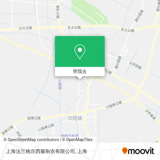 上海法兰格尔西服制衣有限公司地图