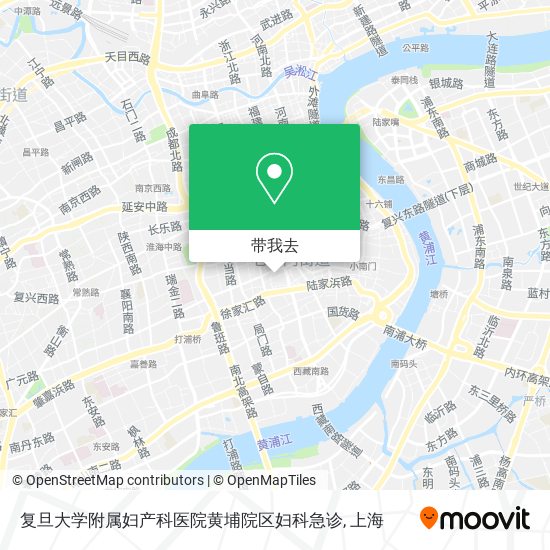 复旦大学附属妇产科医院黄埔院区妇科急诊地图