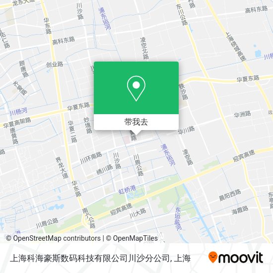 上海科海豪斯数码科技有限公司川沙分公司地图