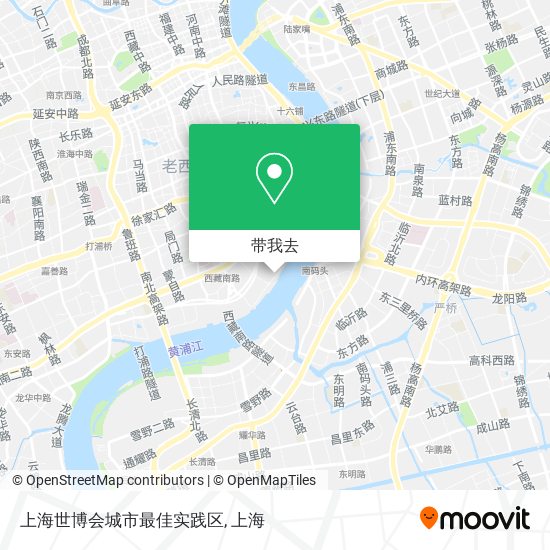 上海世博会城市最佳实践区地图