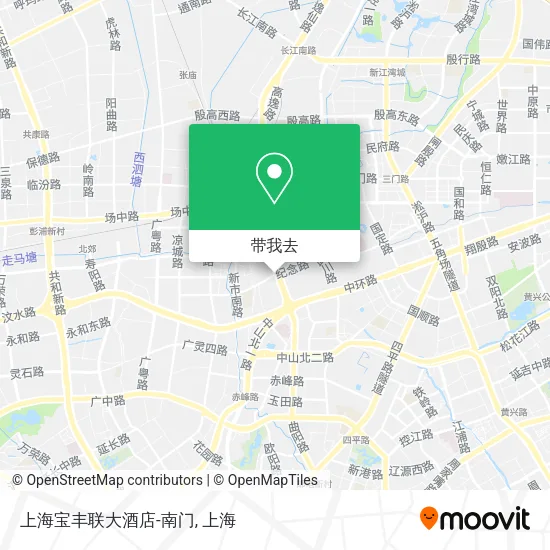 上海宝丰联大酒店-南门地图