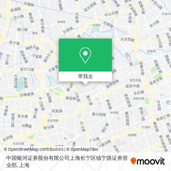 中国银河证券股份有限公司上海长宁区镇宁路证券营业部地图