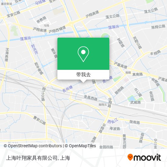 上海叶翔家具有限公司地图