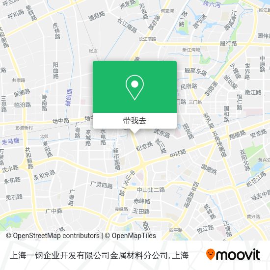 上海一钢企业开发有限公司金属材料分公司地图