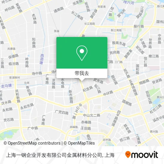 上海一钢企业开发有限公司金属材料分公司地图