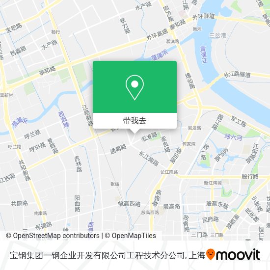 宝钢集团一钢企业开发有限公司工程技术分公司地图
