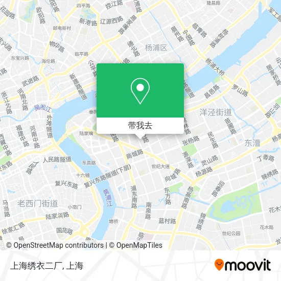 上海绣衣二厂地图