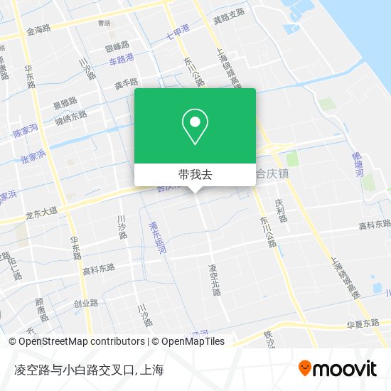 凌空路与小白路交叉口地图