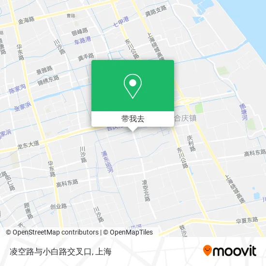 凌空路与小白路交叉口地图