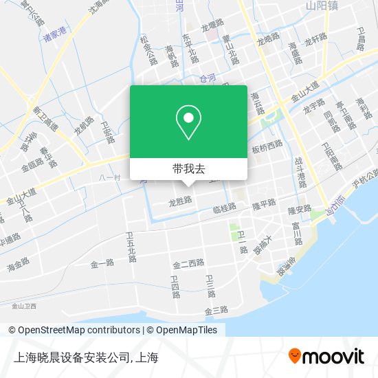 上海晓晨设备安装公司地图