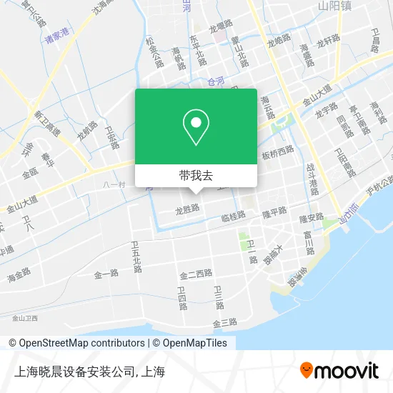 上海晓晨设备安装公司地图