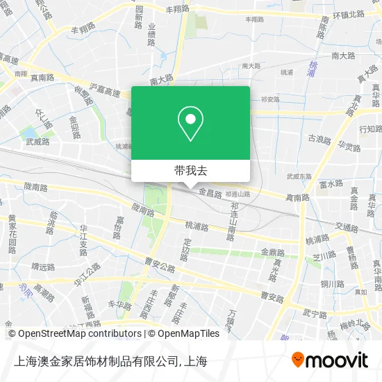 上海澳金家居饰材制品有限公司地图