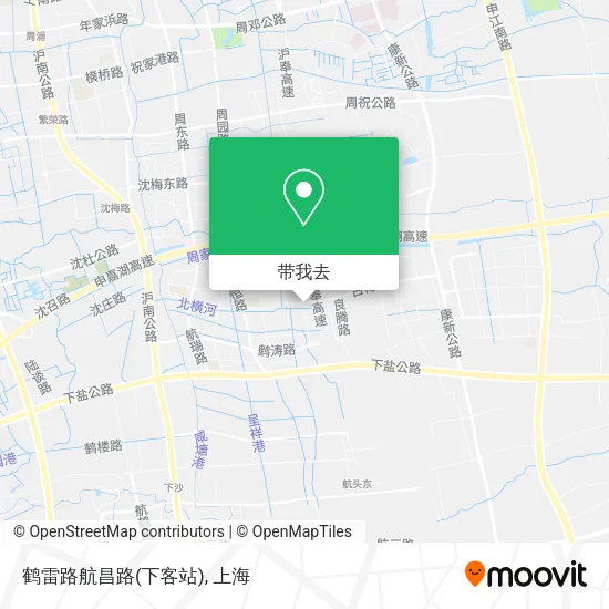 鹤雷路航昌路(下客站)地图