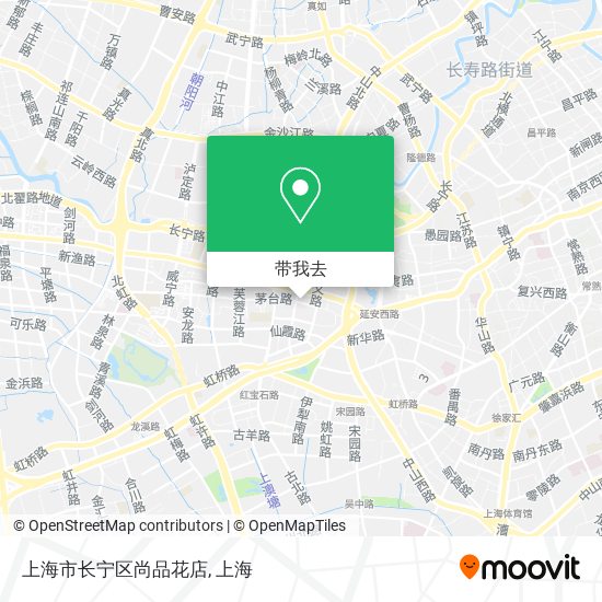 上海市长宁区尚品花店地图