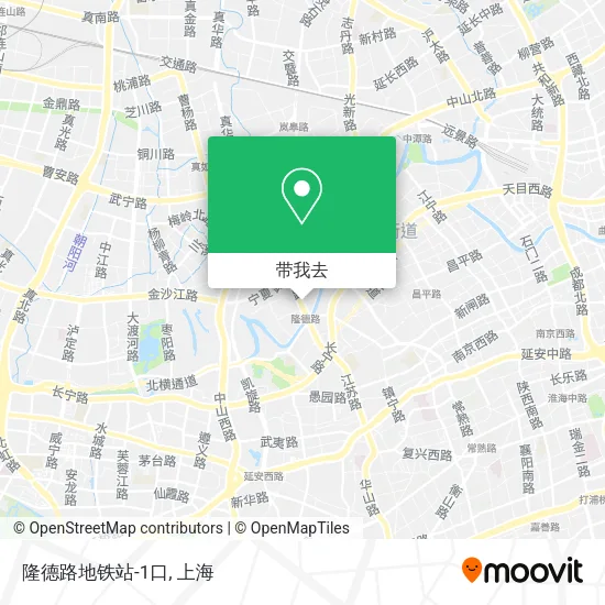 隆德路地铁站-1口地图