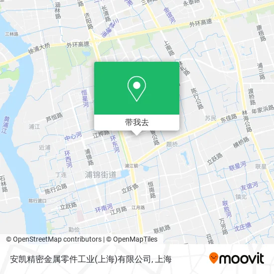 安凯精密金属零件工业(上海)有限公司地图