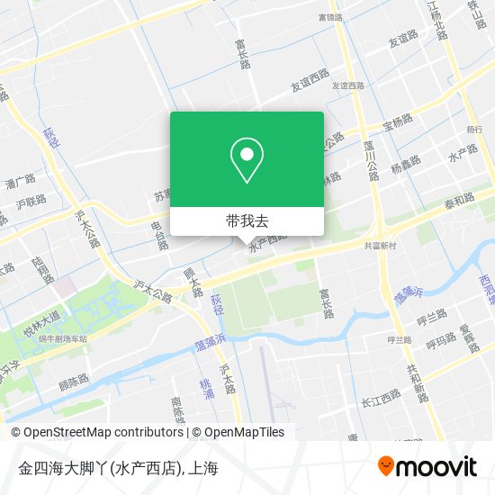 金四海大脚丫(水产西店)地图