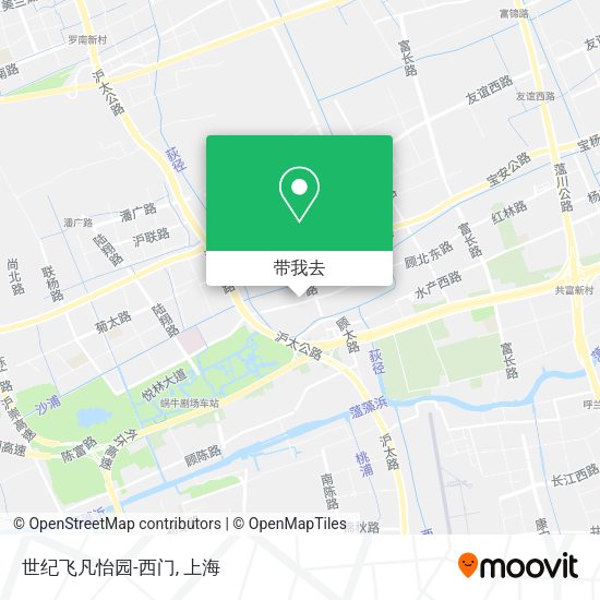 世纪飞凡怡园-西门地图