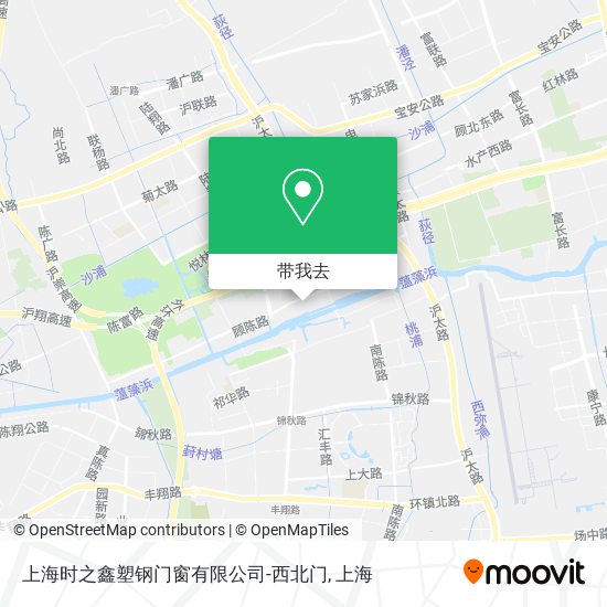 上海时之鑫塑钢门窗有限公司-西北门地图