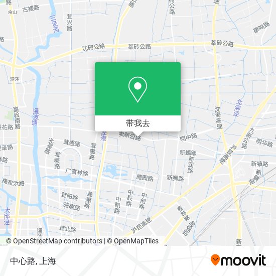 中心路地图