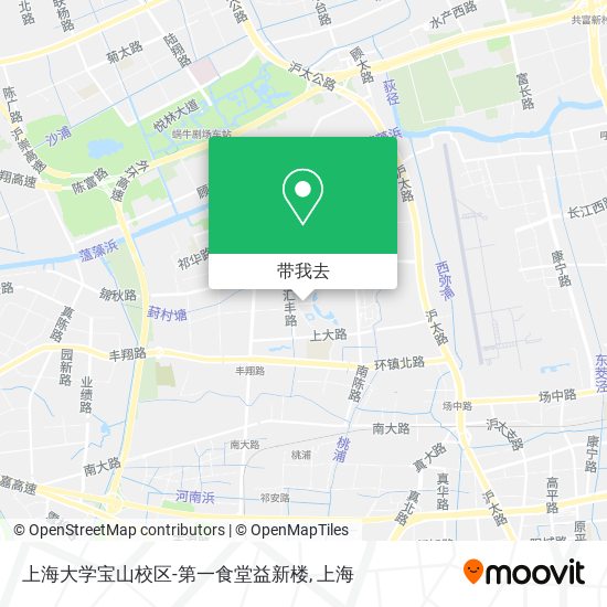 上海大学宝山校区-第一食堂益新楼地图