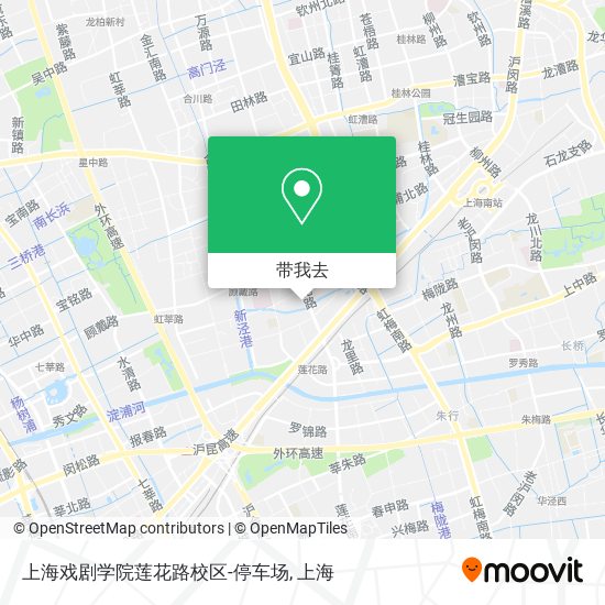 上海戏剧学院莲花路校区-停车场地图