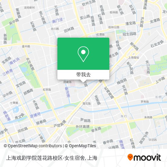 上海戏剧学院莲花路校区-女生宿舍地图