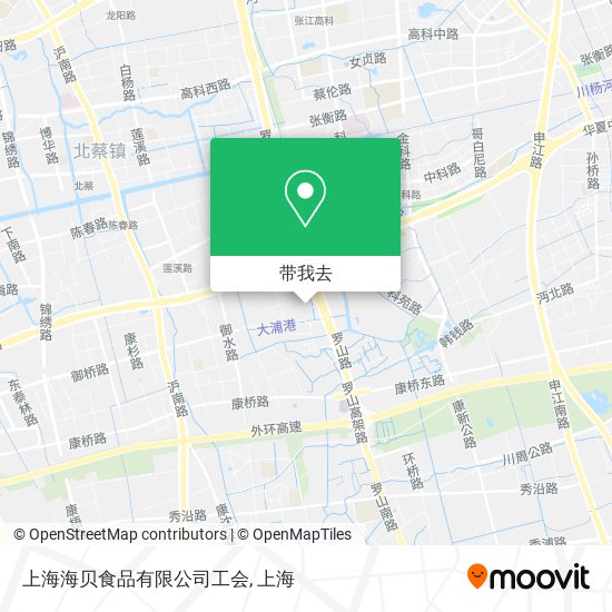 上海海贝食品有限公司工会地图