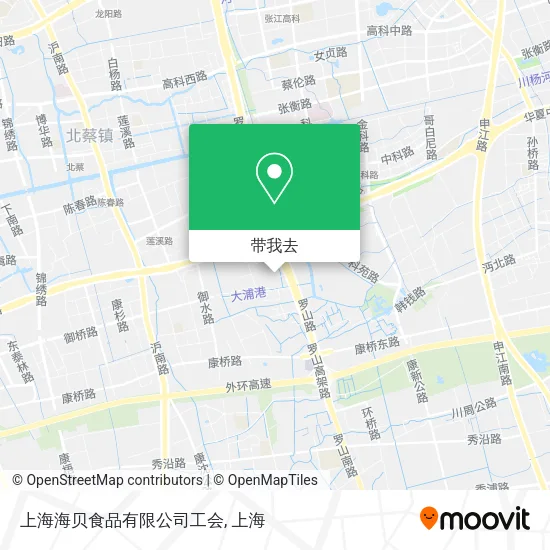 上海海贝食品有限公司工会地图
