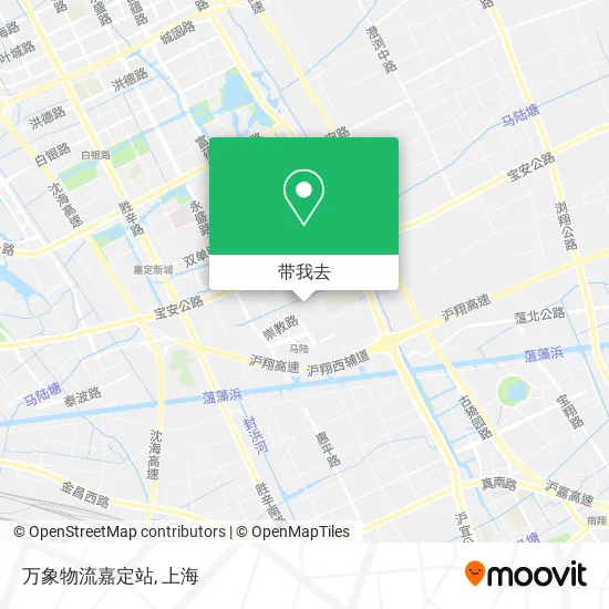 万象物流嘉定站地图