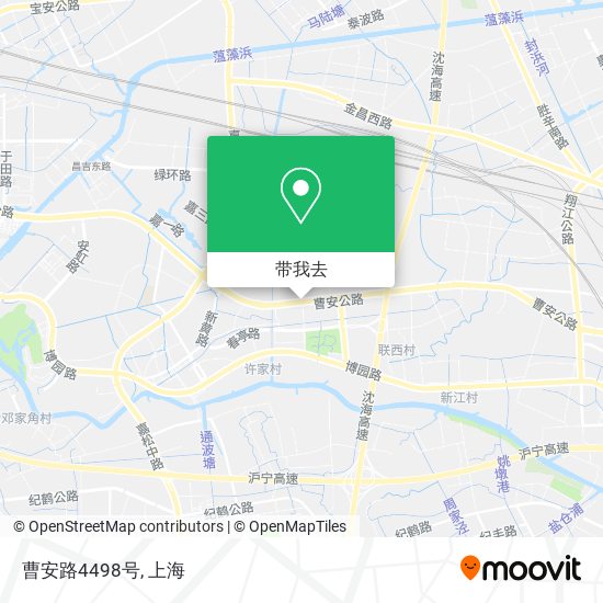 曹安路4498号地图