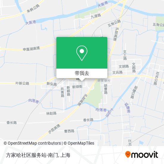 方家哈社区服务站-南门地图