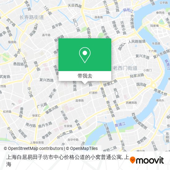 上海白居易田子坊市中心价格公道的小窝普通公寓地图