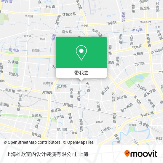 上海雄欣室内设计装潢有限公司地图