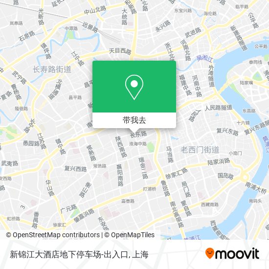 新锦江大酒店地下停车场-出入口地图