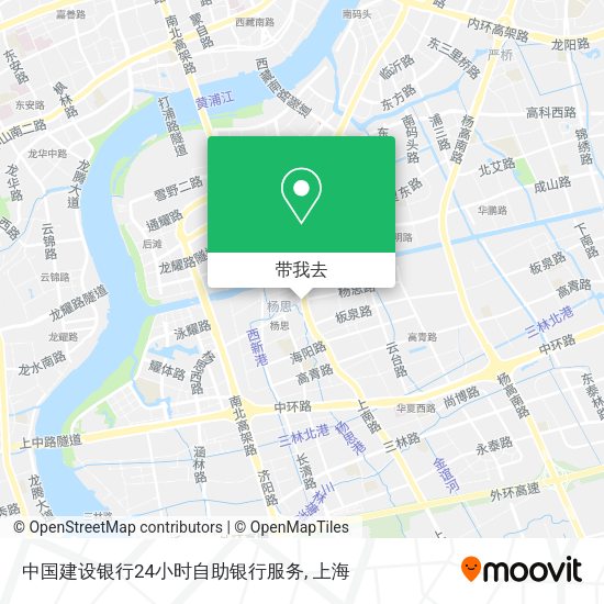 中国建设银行24小时自助银行服务地图